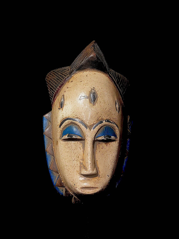 african mask Vintage Hand Carved Antique tribal african