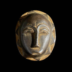 African Mask Wood Hand Carved Wall Hanging Guro Mask -7251 -