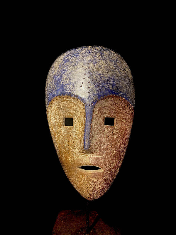 African masks antiques tribal Face vintage carved wood