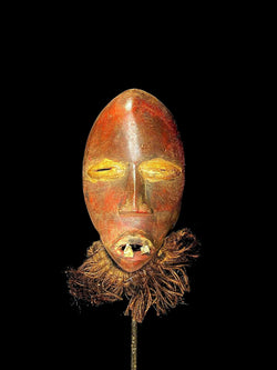 African masks antiques tribal Face vintage Wood Carved Dan