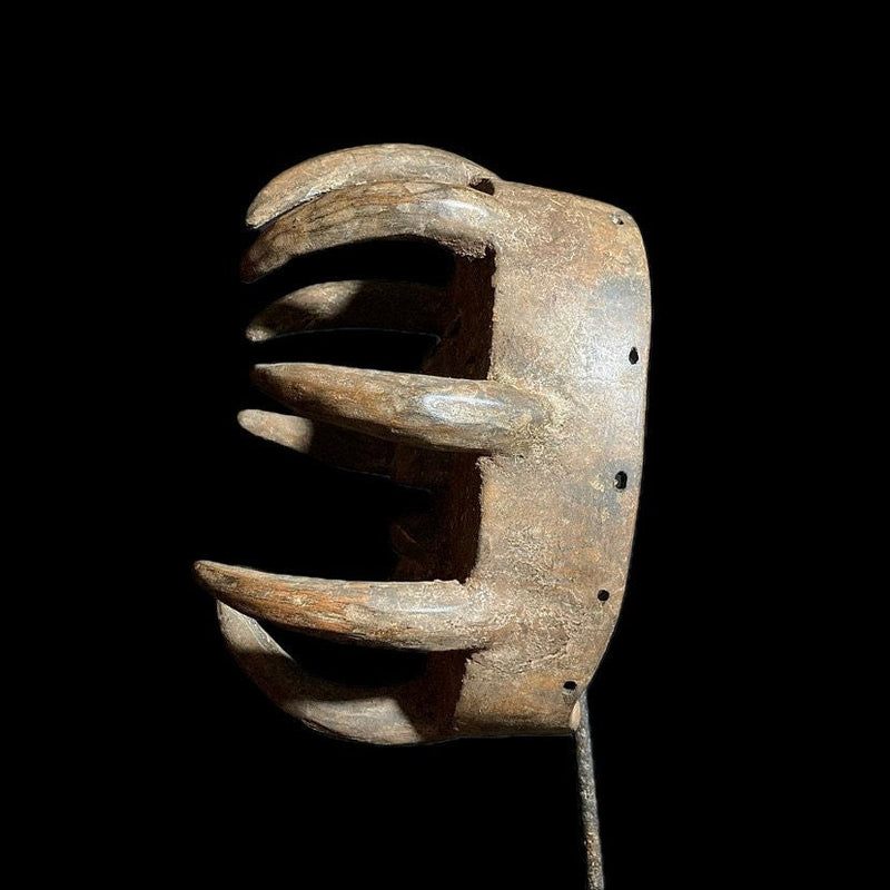 African Masks Face Among the Guere Hand Carved Vintage Gela