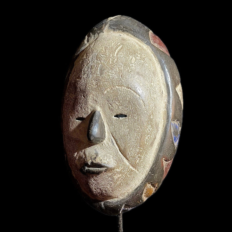 African Masks Lega Mask Carved Vintage Wall Hanging