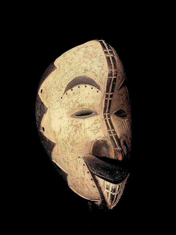 African Face Mask African Tribal Art Wooden Mwo Mask Wood