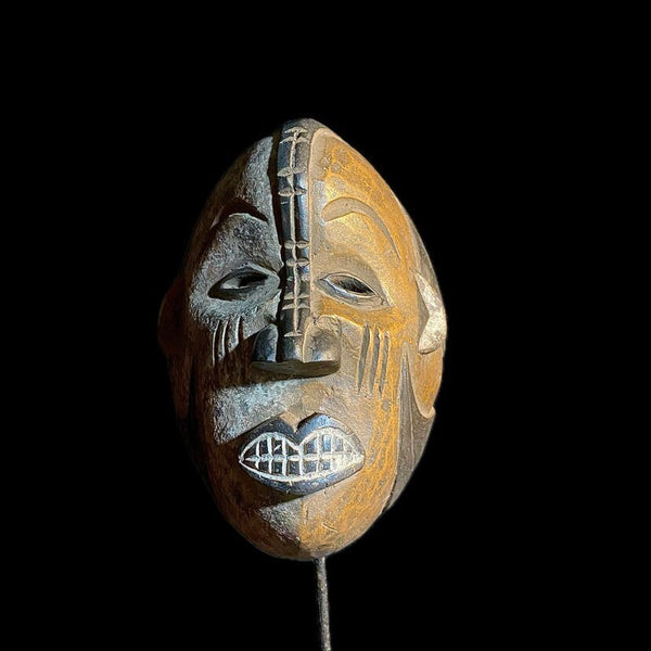 African Nigerian Igbo Wood Carved Maiden Spirit Mask-8938 -