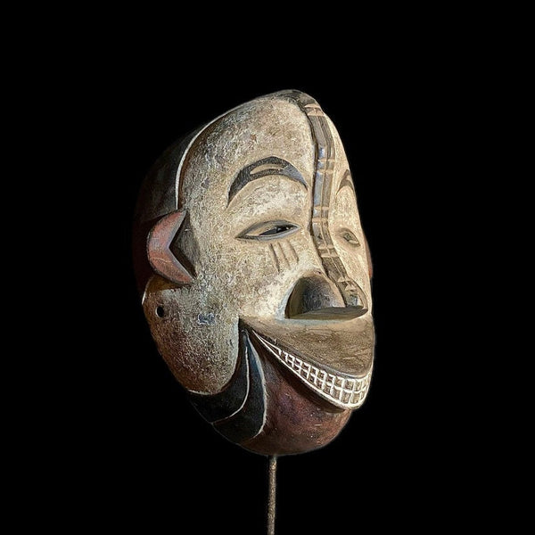 African Nigerian Igbo Wood Carved Maiden Spirit Mask -8940 -
