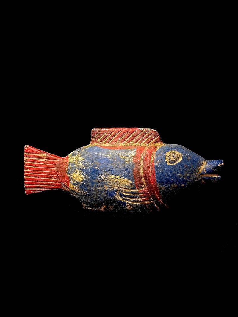 African statue/ Hand Carved Wall Hanging Fish BOBO Puppet