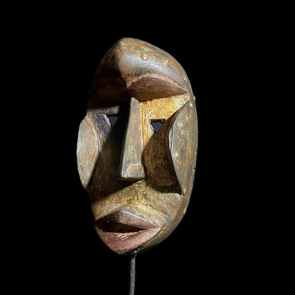 African Tribal Face Mask Hand Carved Wall Hanging Mask Dan