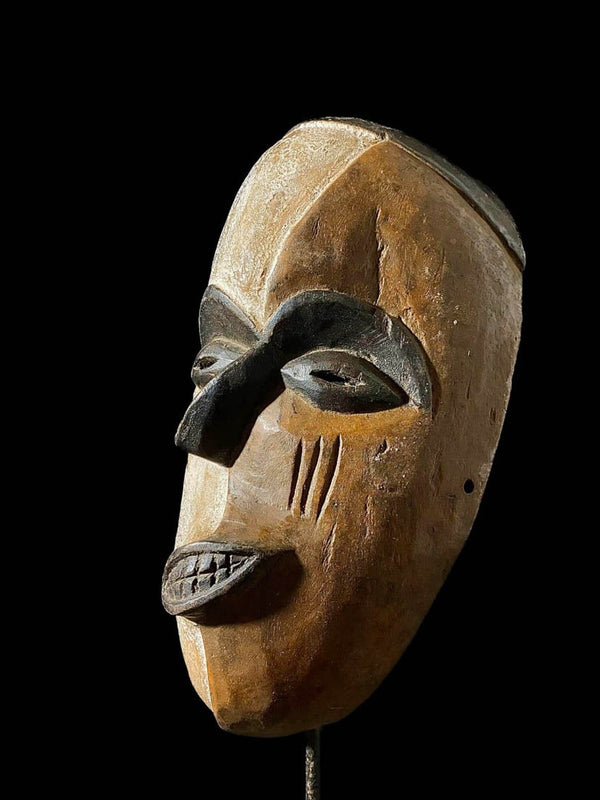 African Tribal Face Mask Wood Hand Carved Mask Wall Hanging