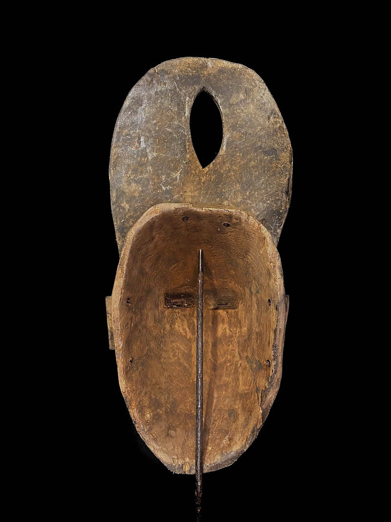 African Tribal Face Mask Wood Hand Carved Baoulé GURO Mask