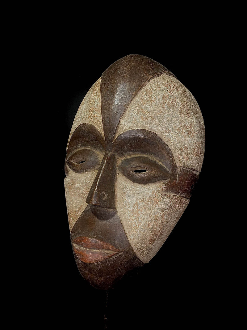 African Tribal Face Mask Wooden Masque facial Igbo Tribe