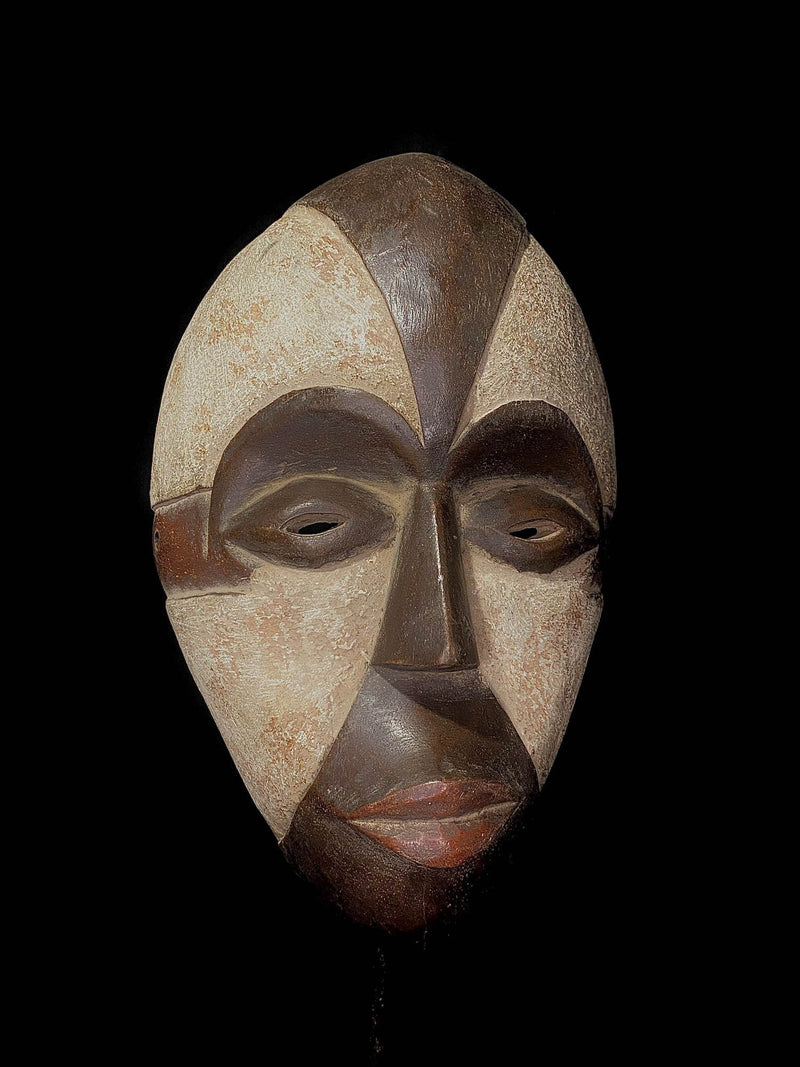 African Tribal Face Mask Wooden Masque facial Igbo Tribe