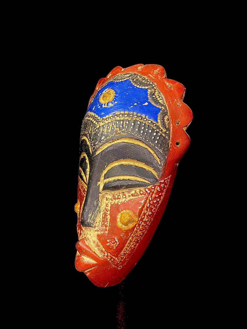 African Tribal Vintage Hand Carved,boa GHANA Mask -3437