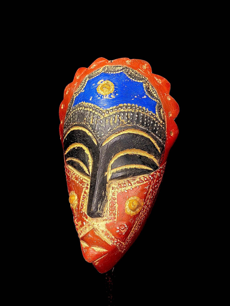 African Tribal Vintage Hand Carved,boa GHANA Mask -3437