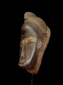 African Wooden Mask Hand Carved Vintage Wall Mask African