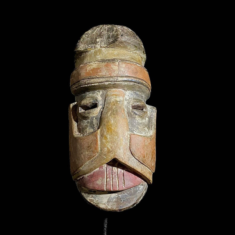 antique african mask Traditional vintage art tribal one