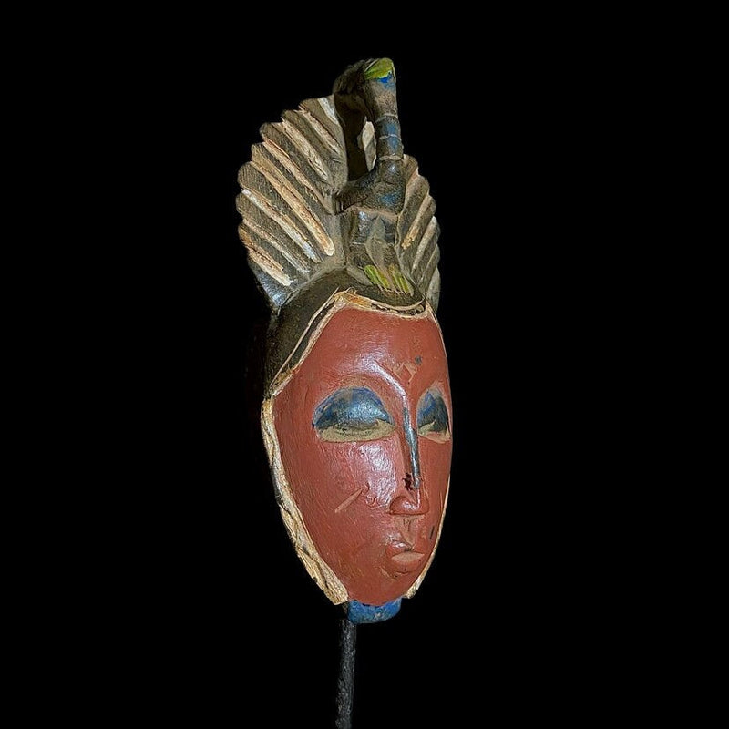 antique wall african mask Traditional vintage art tribal one