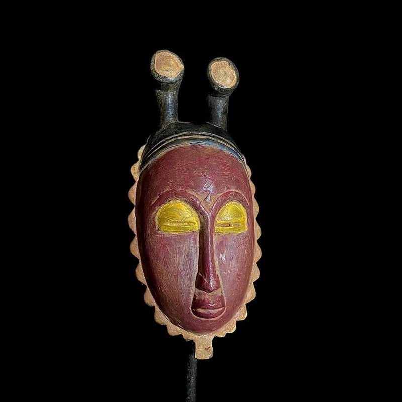 antique wall african mask Traditional vintage art tribal one