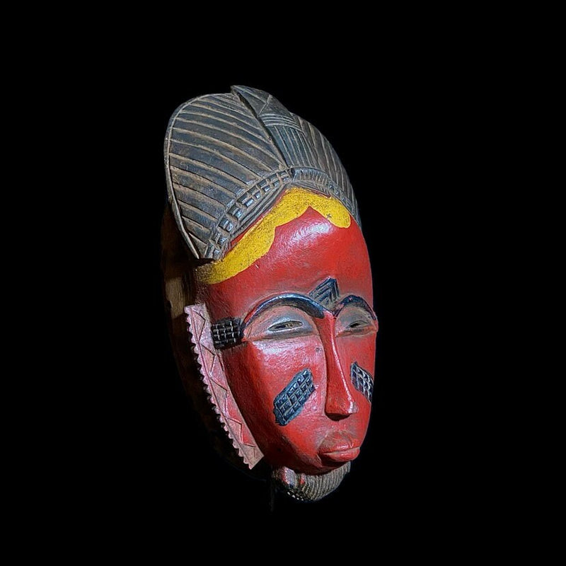 Baule Mask African Tribal Face Mask Wood Hand Home Décor