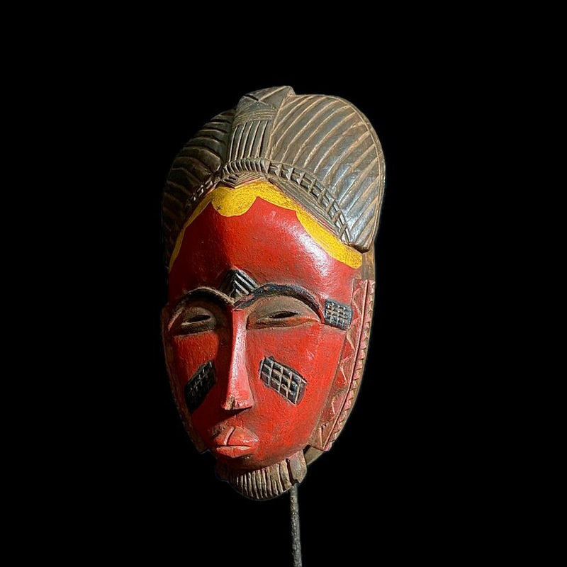 Baule Mask African Tribal Face Mask Wood Hand Home Décor