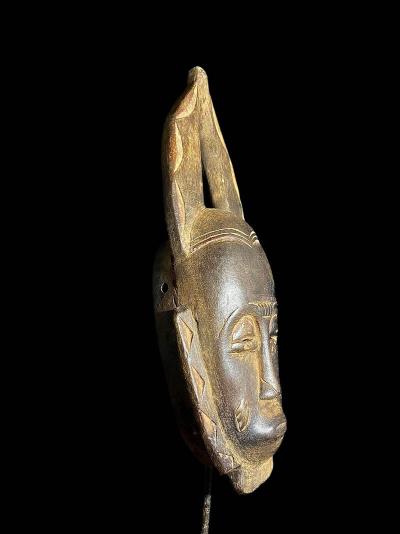 Baule Mask Beautiful antique wall mask Traditional masque