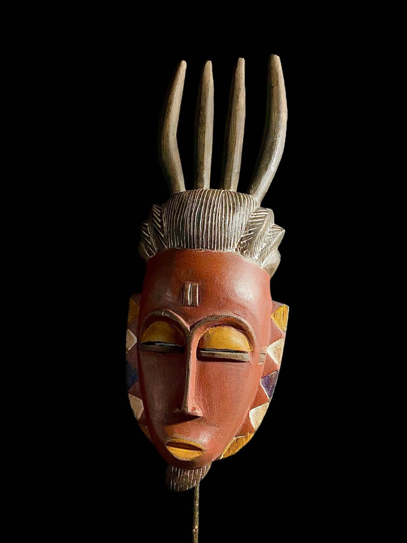 Guro African Masks Antiques Tribal Face Vintage Carved Wood