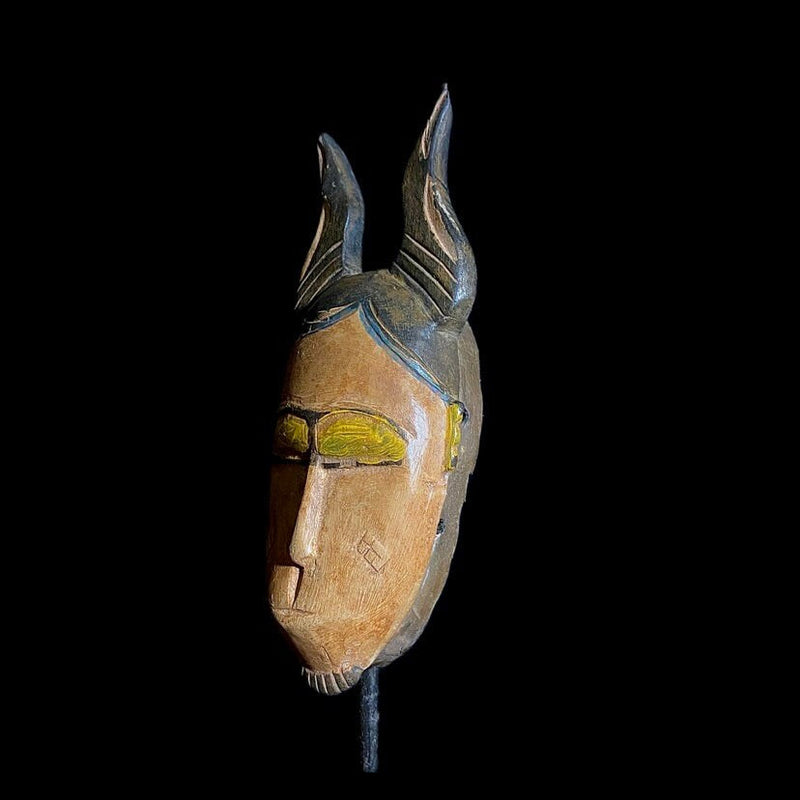 Guro Mask Antique Tribal Art Face Wood Carved Mask wall