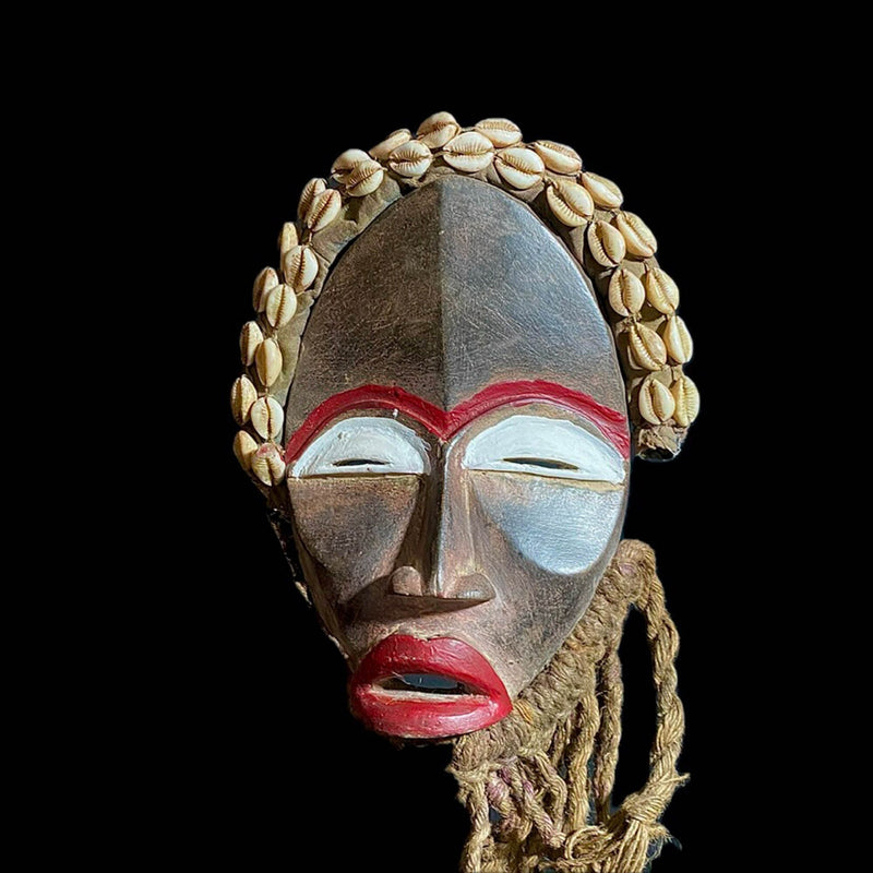 Handmade Sese Wood dan mask African Mask Hand Carved Wall