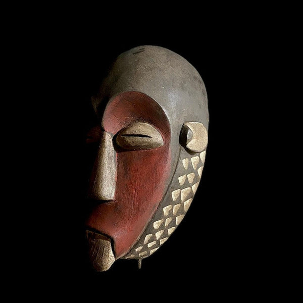 Home Décor Face Mask Wood Hand Carved Vintage Wall Hanging