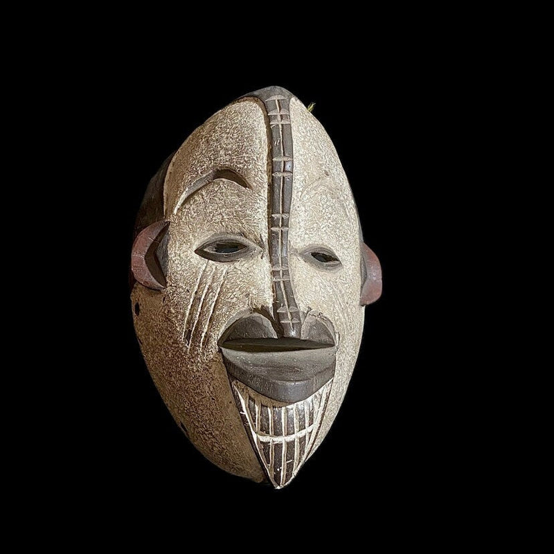 Igbo Mask African Tribal Face Mask Wood Hand Carved Vintage