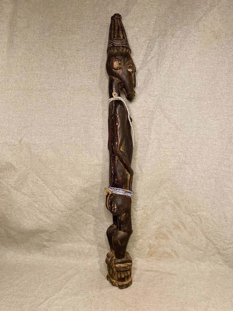 African Tribal Art Wooden Carved statue tribal wood Fang Mvaï sculpture 145