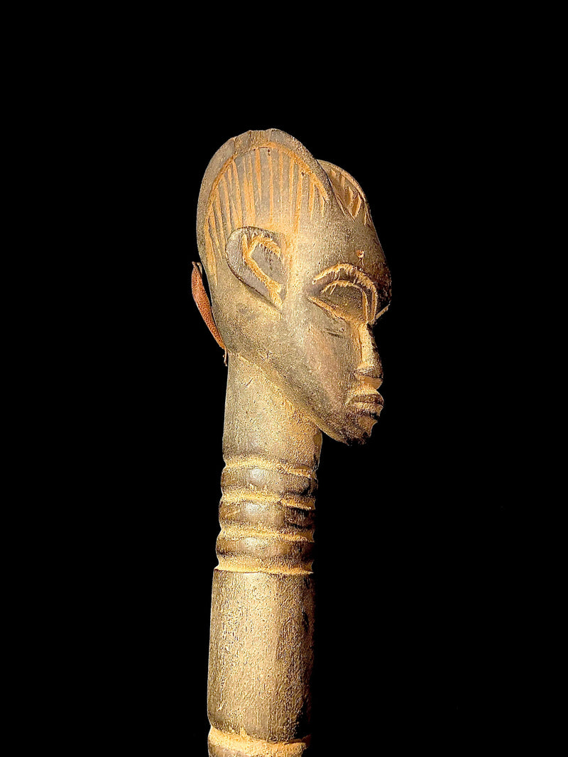 African Tribal Face Mask Wood Hand Carved Vintage Wall Hanging spoon hand carved Home Décor statue-943