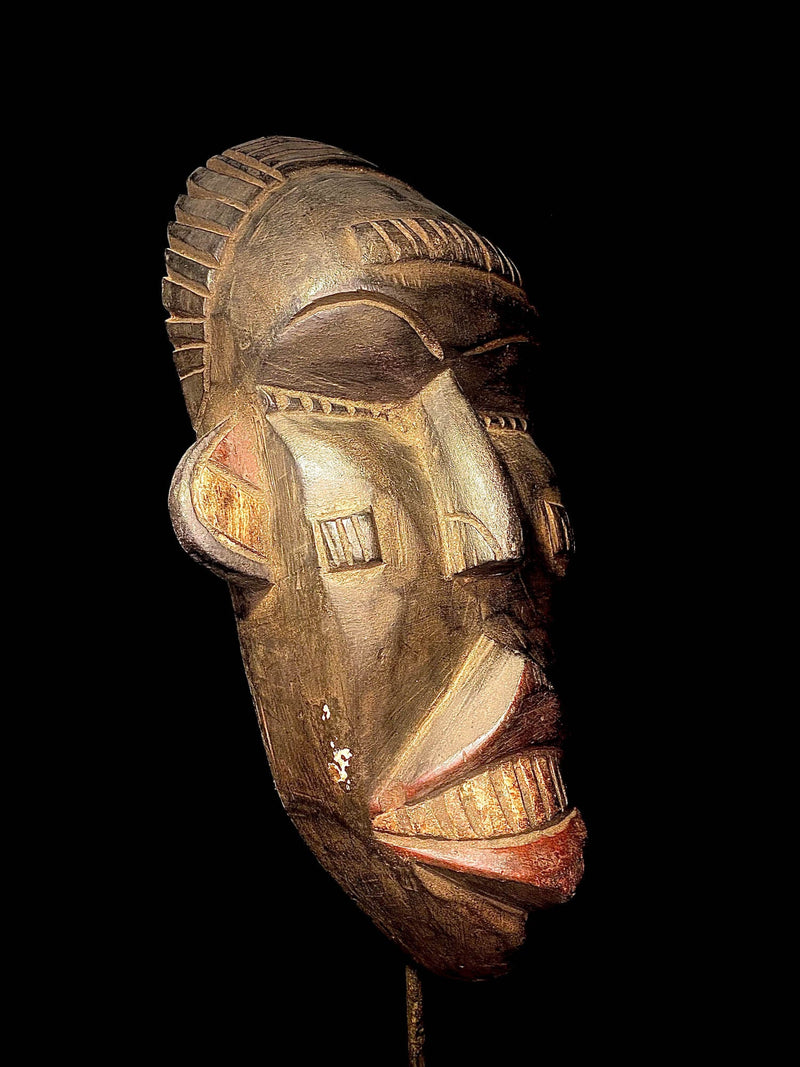 African mask Hand Carved Wall dan kran coast , 2044