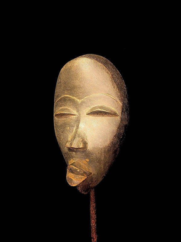 African mask African Face Mask African Tribal Art Wooden Dan carver of Côte -2135