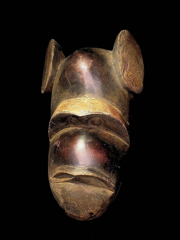 African mask Hand Carved Tribal Mask African mask Vintage African A Guro monkey mask- 1955