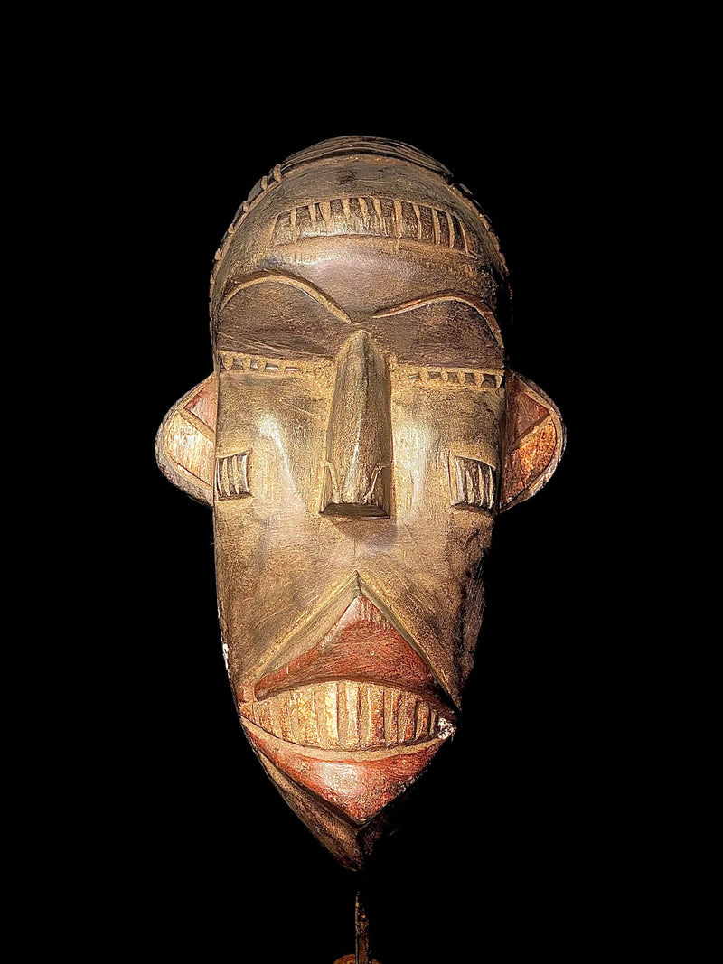 African mask Hand Carved Wall dan kran coast , 2044