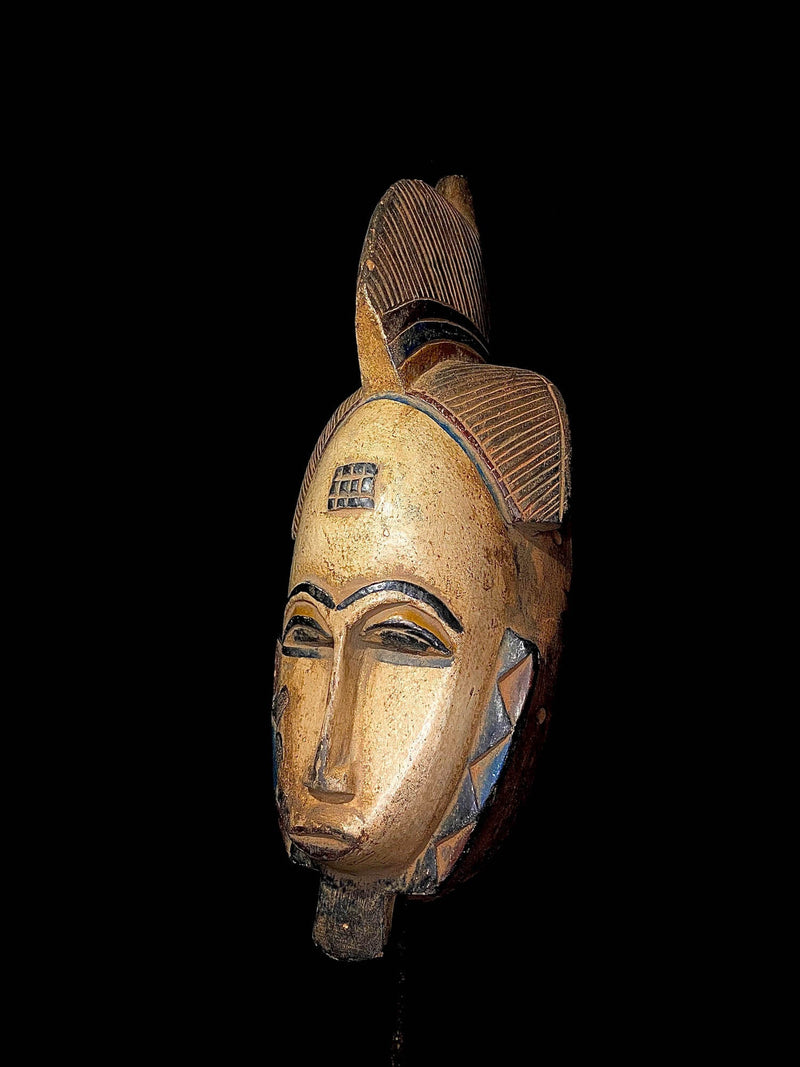African Mask wooden mask hand carved Home Décor Ethnic Guro Style Mask-3530