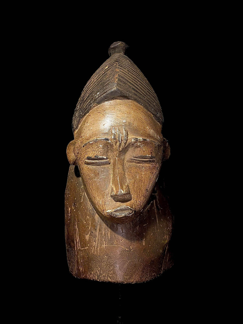 African mask Wooden African Tribal Mask Hand Carved Vintage Wall Hanging Guro Mask-4417