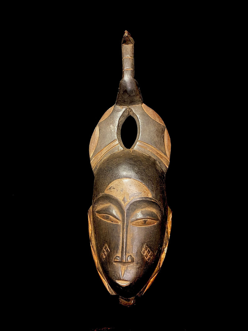 African mask African Art AFRICAN ART handmade wooden GURO Passport Mask-4443