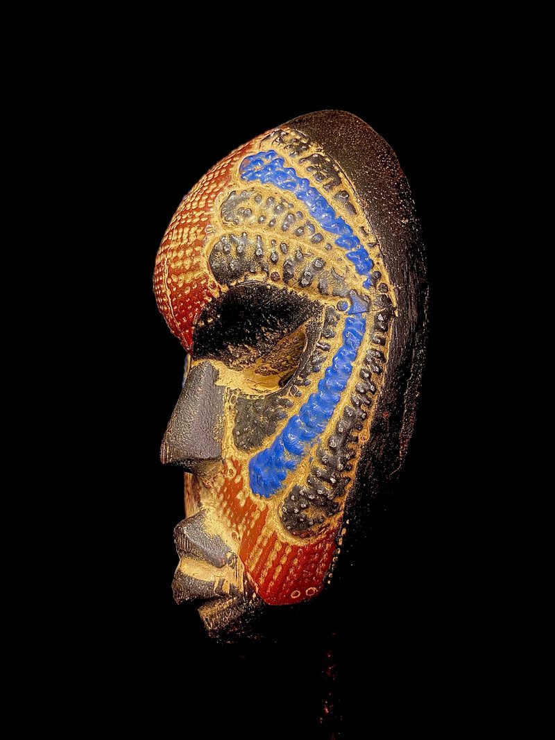 African mask large African mask Original African Mask Handcrafted In Ghana, 'noble Knigh-4288