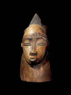 African mask African Wooden Hand Carved Vintage Wall Mask Gouro Coast Mask-4516