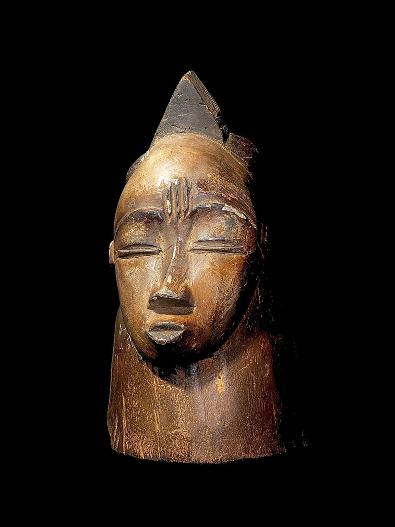 African mask African Wooden Hand Carved Vintage Wall Mask Gouro Coast Mask-4516