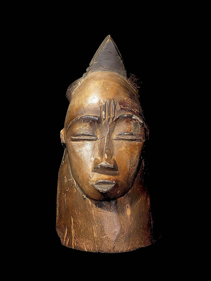 African mask African Wooden Hand Carved Vintage Wall Mask Gouro Coast Mask-4516