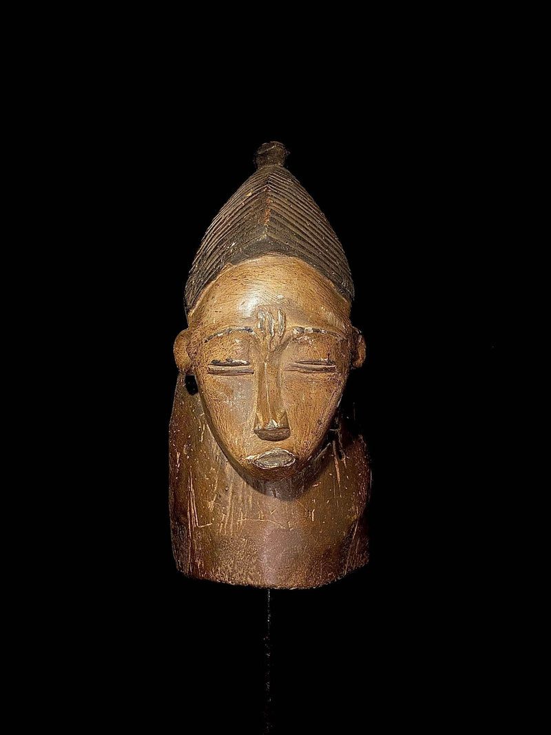 African mask Wooden African Tribal Mask Hand Carved Vintage Wall Hanging Guro Mask-4417
