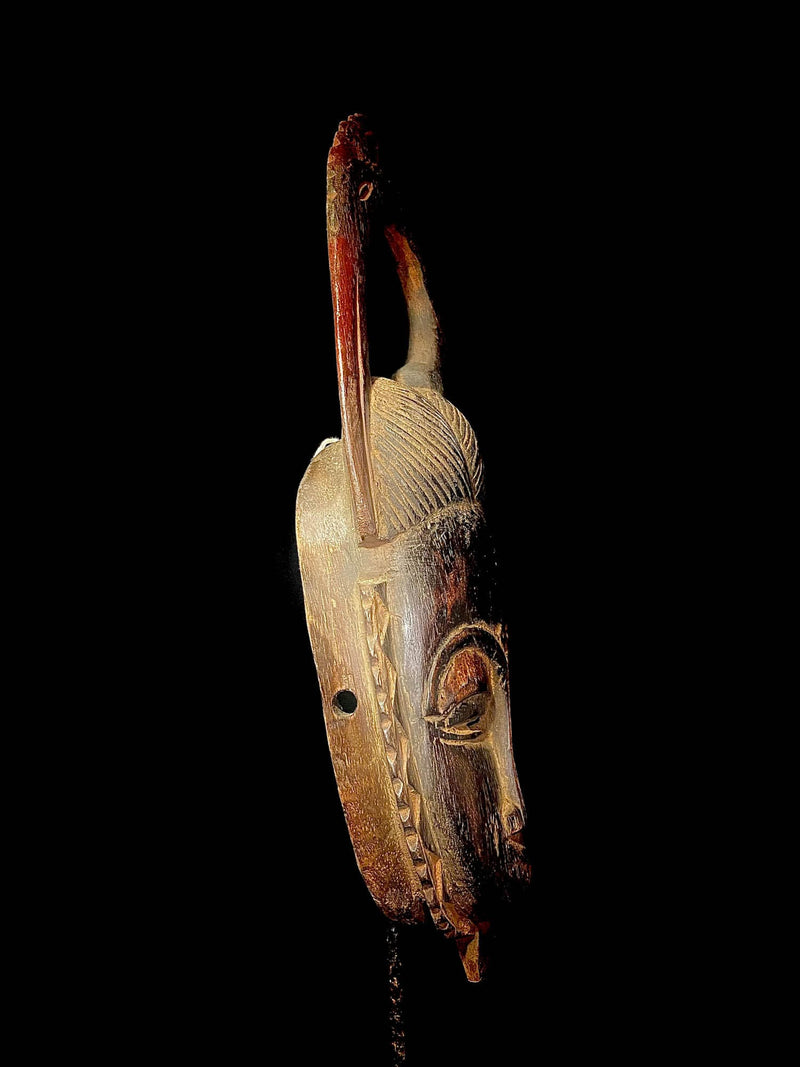 African mask AFRICAN Vintage Hand Carved Antique tribal african masks Guro Mask-4493