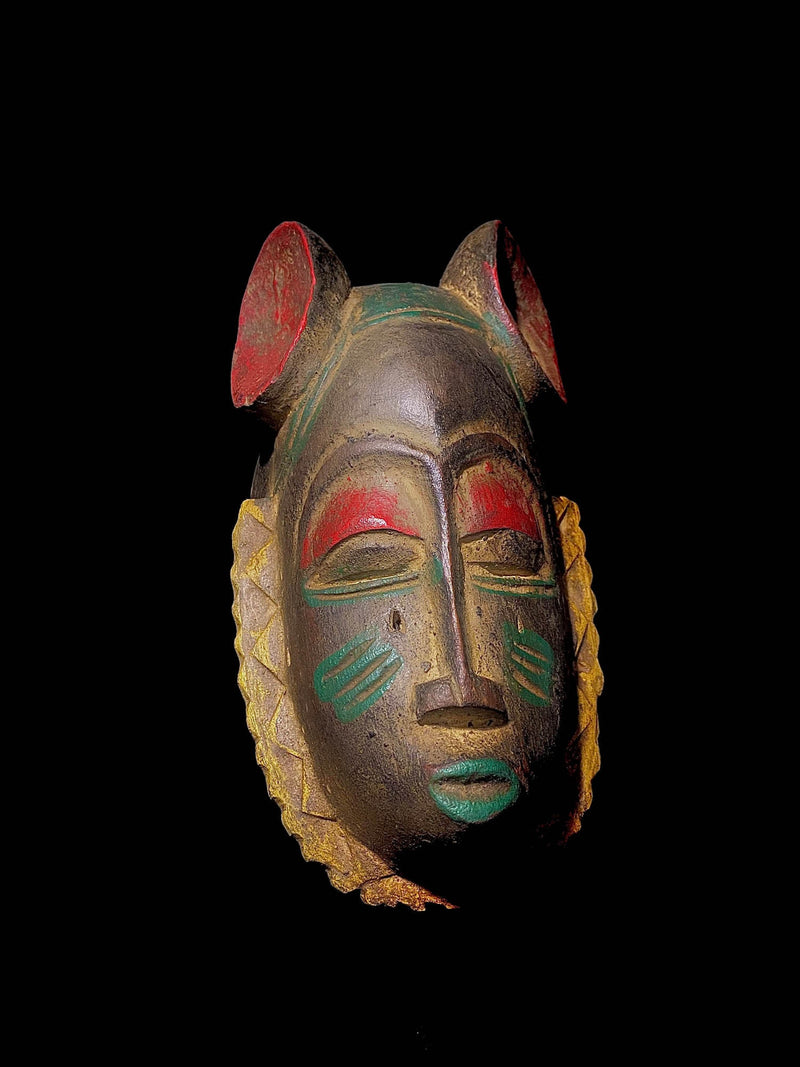 african masks for wall carved wood masks tribal Guru mask of the African handmade -4708