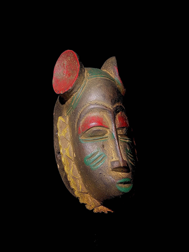 african masks for wall carved wood masks tribal Guru mask of the African handmade -4708