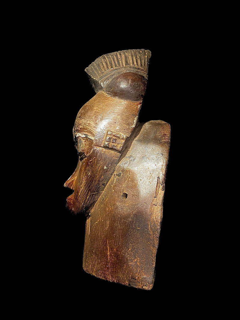 African mask African Wooden Hand Carved Vintage Wall Mask Gouro Coast Mask-4516