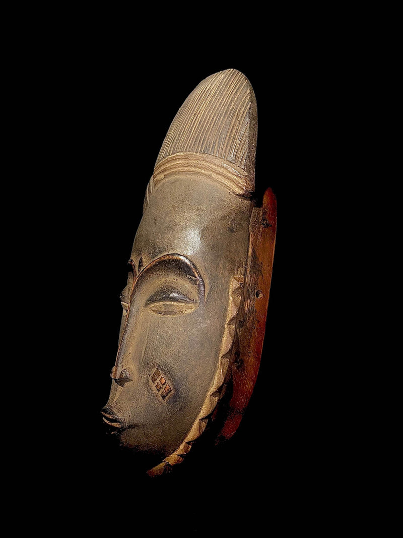 African mask African Art Mask real african Mask Goli's Baule Mask Authentic-4561