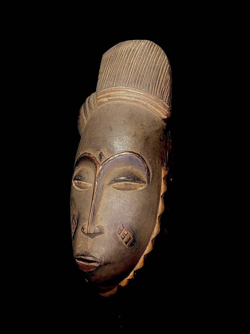 African mask African Art Mask real african Mask Goli's Baule Mask Authentic-4561