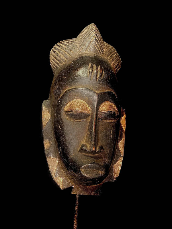 African mask African Tribal Art Wooden Carved Antique African Mask Wood Guro-4571